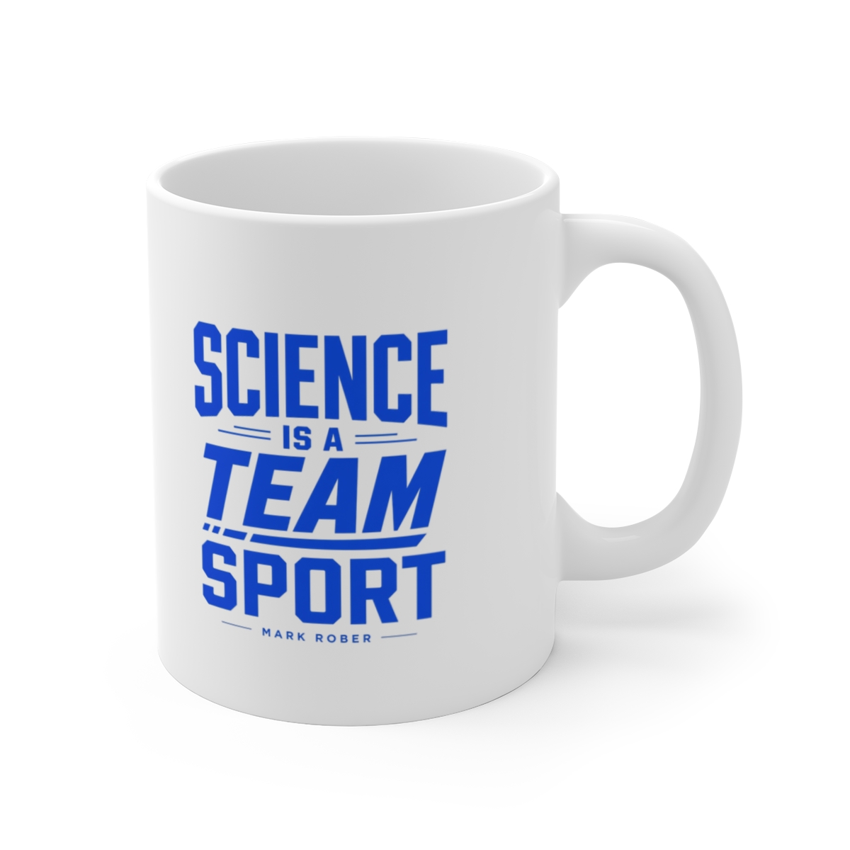 Mark Rober "Science is a Team Sport" White Mug