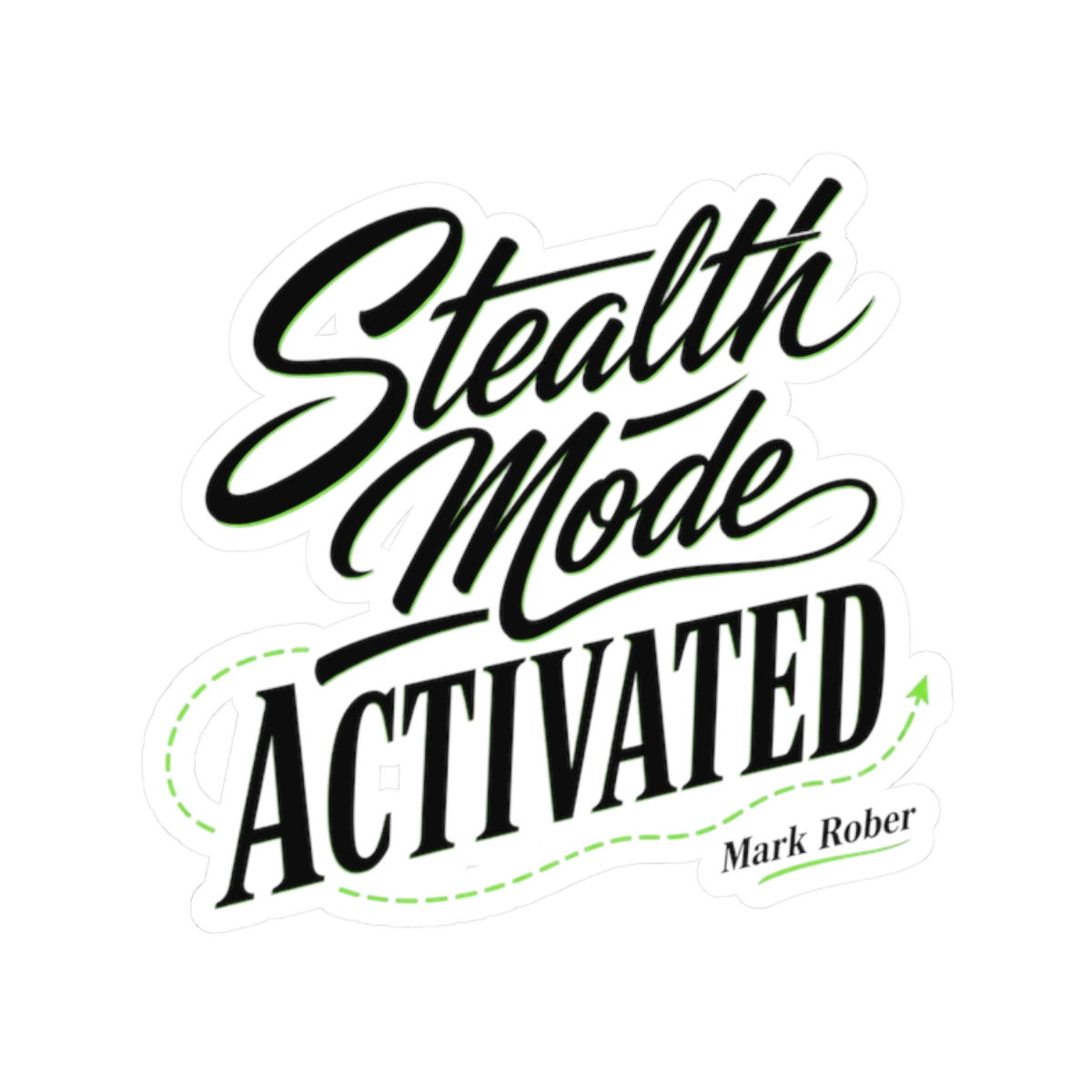 Mark Rober "Stealth Mode Activated" Sticker - Official stickers merchandise