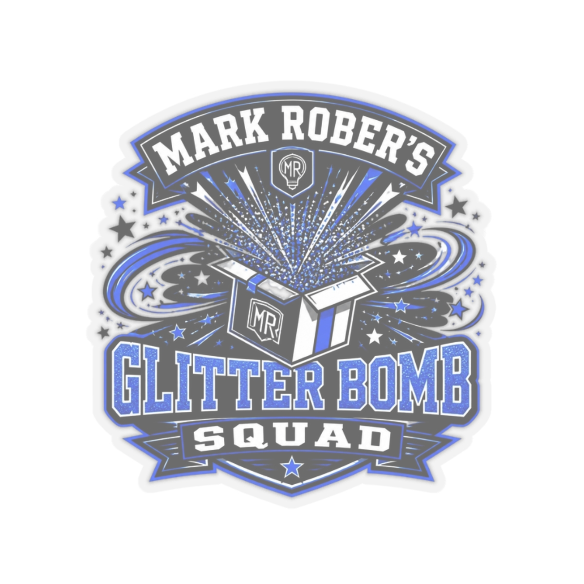 Mark Rober "Glitter Bomb" Sticker