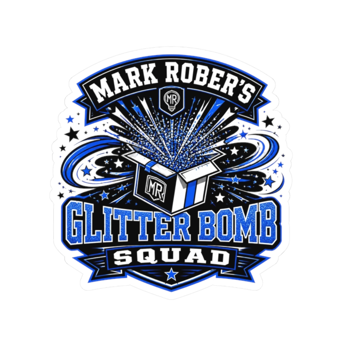 Mark Rober "Glitter Bomb" Sticker - Official Stickers merchandise
