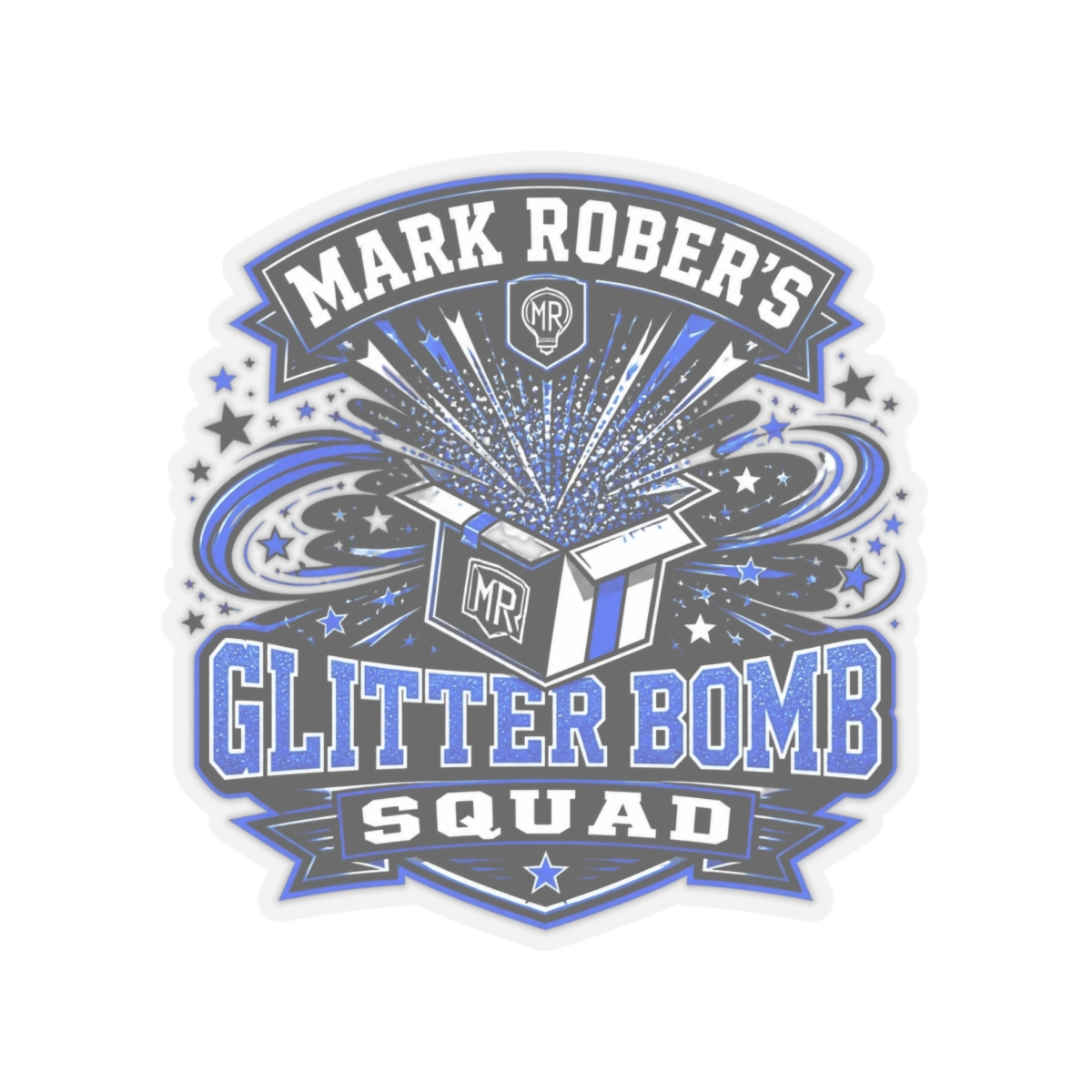 Mark Rober "Glitter Bomb" Sticker