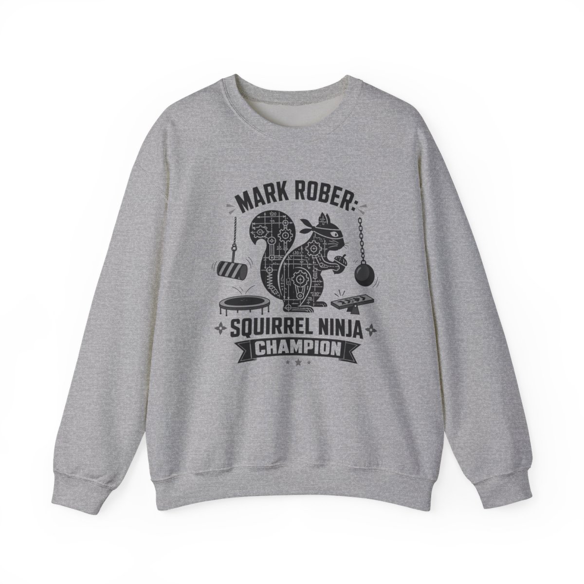 Mark Rober "Squirrel Ninja Course." Crewneck