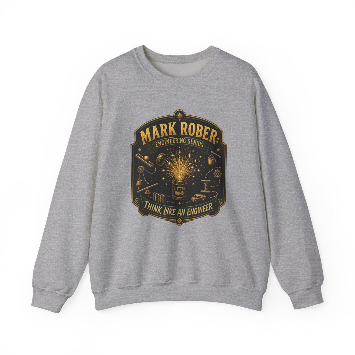 Mark Rober "Mark Rober: Engineering Genius" Crewneck - Official sweatshirts merchandise