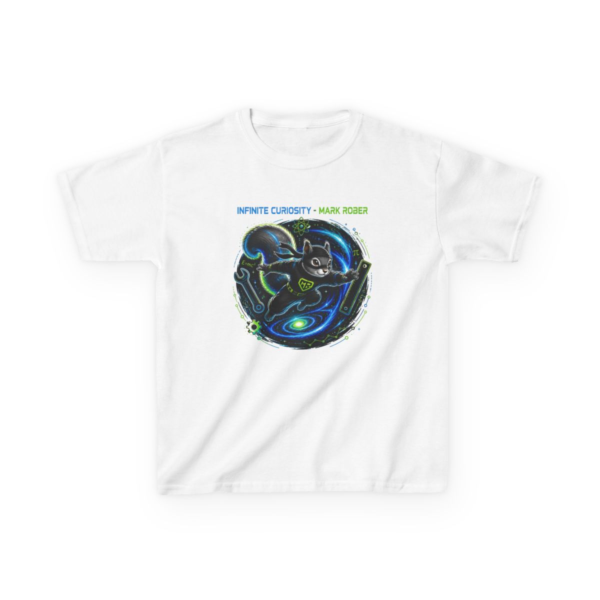 Mark Rober "Infinite Curiosity - Mark Rober" Unisex Kids Tee