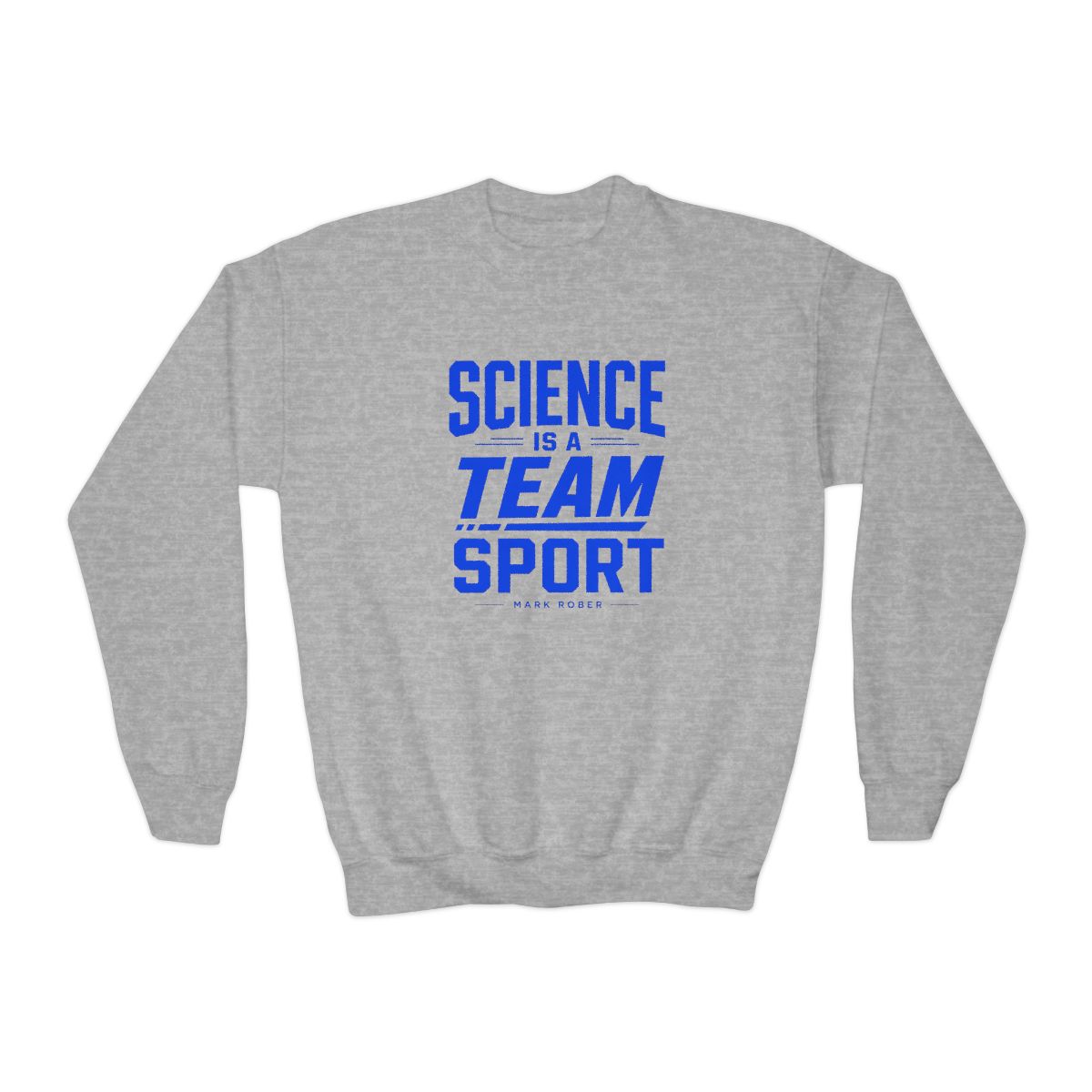 Mark Rober "Science is a Team Sport" Kids Crewneck - Mark Rober official Sweatshirts merch