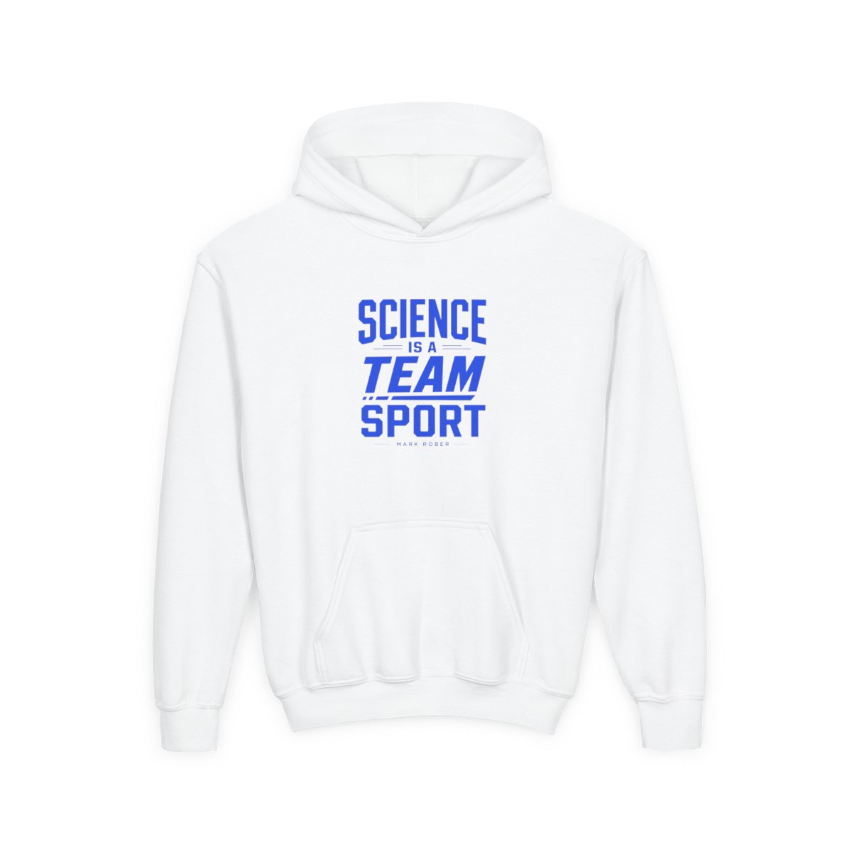 Mark Rober "Science is a Team Sport" Kids Hoodie — official Mark Rober Hoodies
