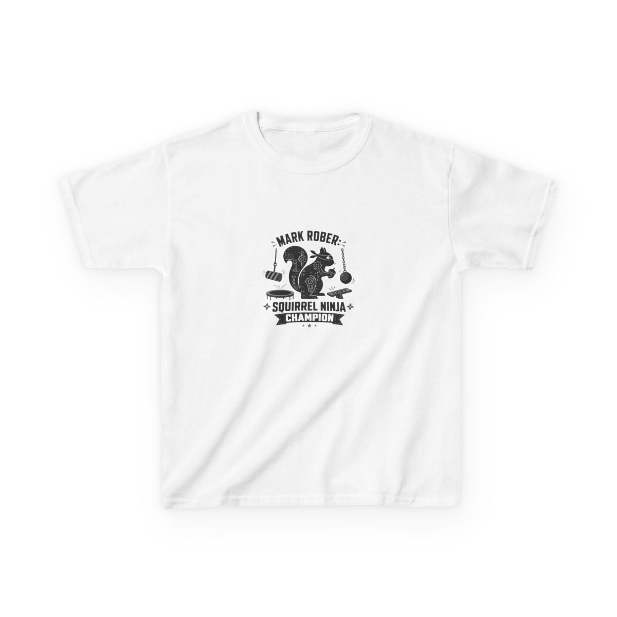 Mark Rober "Squirrel Ninja Course." Unisex Kids Tee